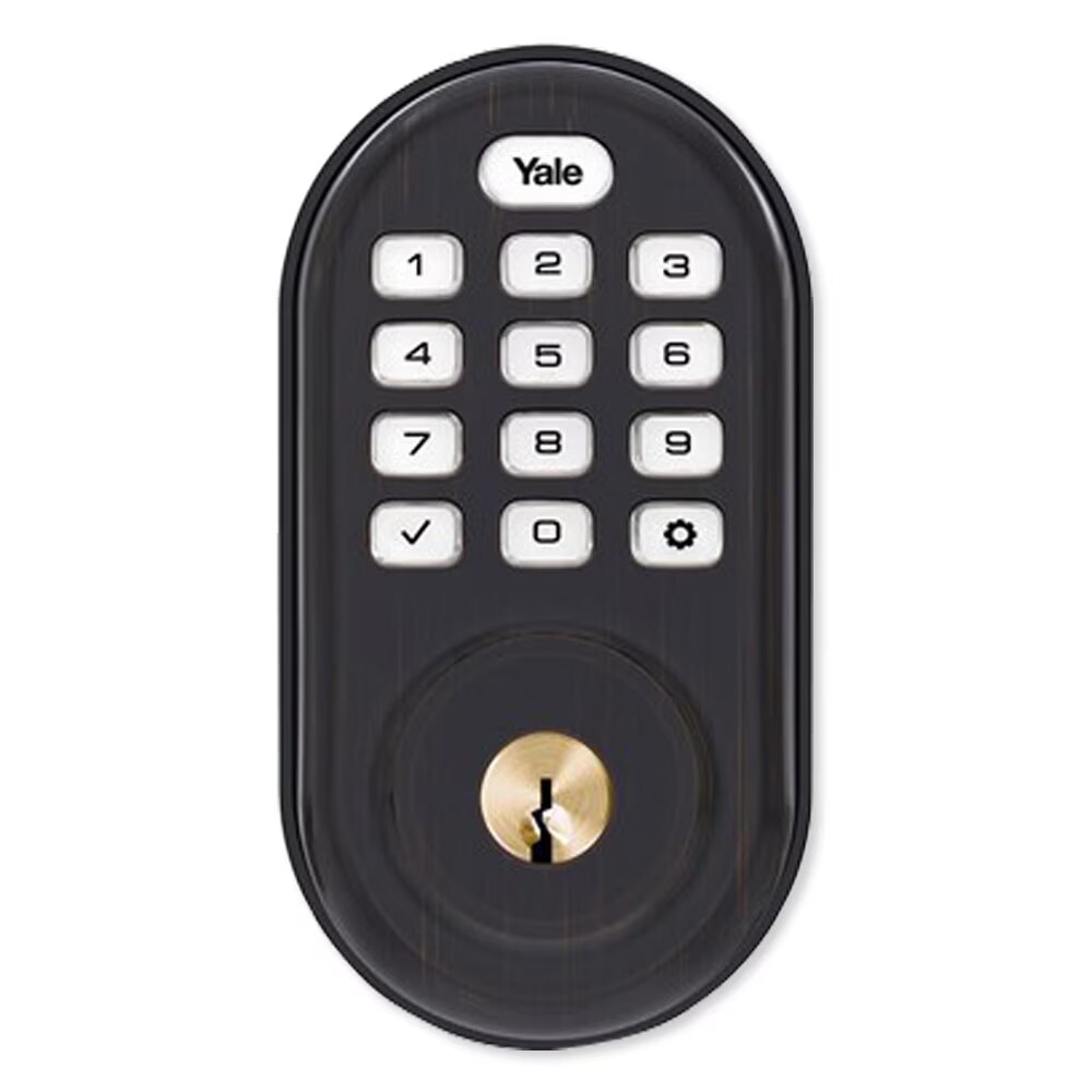 Yale Assure Lock Zigbee Push Button Deadbolt with Cox, Oil-Rubbed Bronze